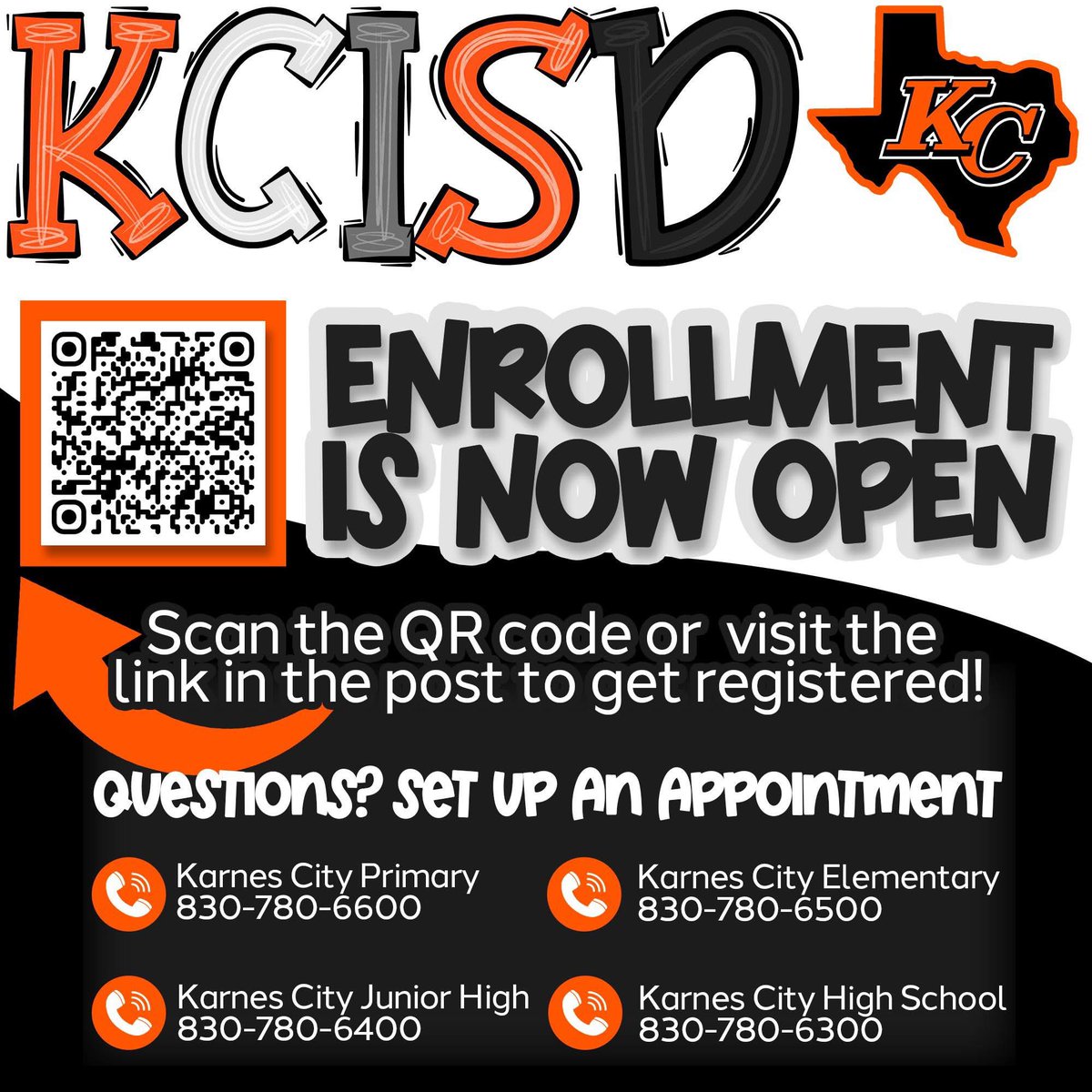 🧡🖤🦡 Enrollment is NOW OPEN for the 2025–2026 school year! 🦡🖤🧡

Scan the QR code or click the link to get started today:
portals20.ascendertx.com/ParentPortal/l…

📲 Be sure to update your contact information for ParentSquare access!
✔️ Only the two designated parent/guardian contacts will