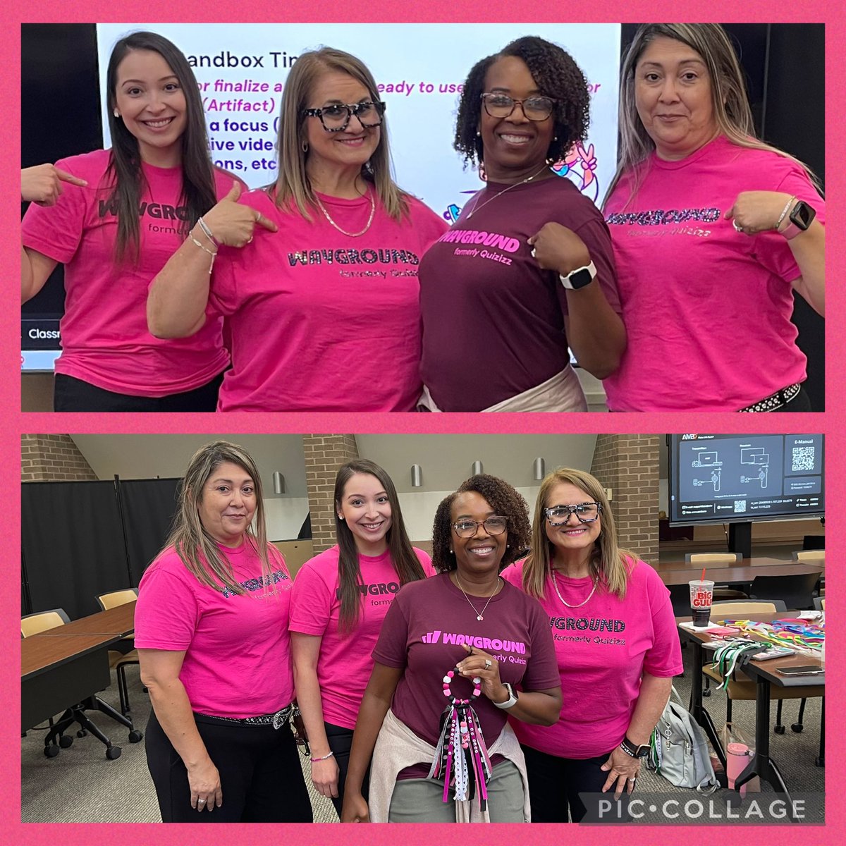 CGarza0930's tweet image. What an awesome day of our @LaJoyaISDEdTech PD series! Had the pleasure of welcoming the amazing @EdtechFelisa w/@waygroundai presenting on updates & A.I. features. Wayground has definitely powered up on so many levels!🙌🏻#LJTECHi3 #PrettyInPink @jackicannarella @AprilArendall