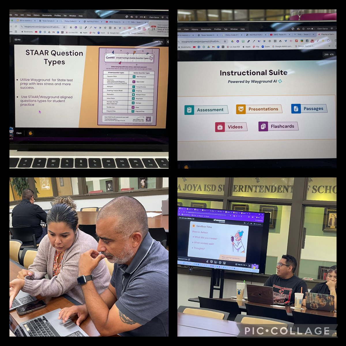 CGarza0930's tweet image. What an awesome day of our @LaJoyaISDEdTech PD series! Had the pleasure of welcoming the amazing @EdtechFelisa w/@waygroundai presenting on updates & A.I. features. Wayground has definitely powered up on so many levels!🙌🏻#LJTECHi3 #PrettyInPink @jackicannarella @AprilArendall