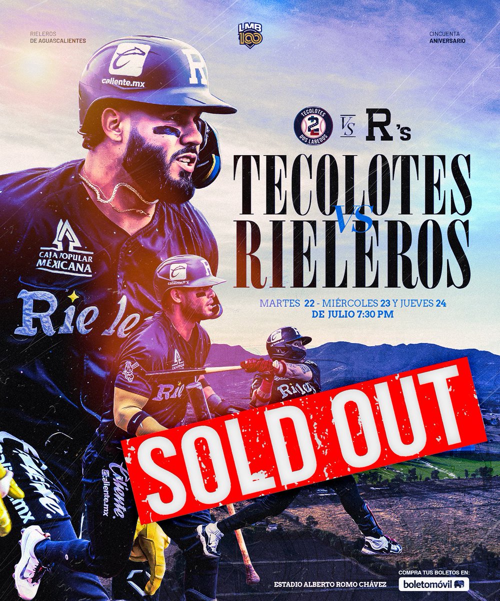 💥¡Gracias por su apoyo, afición! 🫵🏻⚾️🔥

Tenemos soldout 🥹♥️

#50AñosEnEl💎