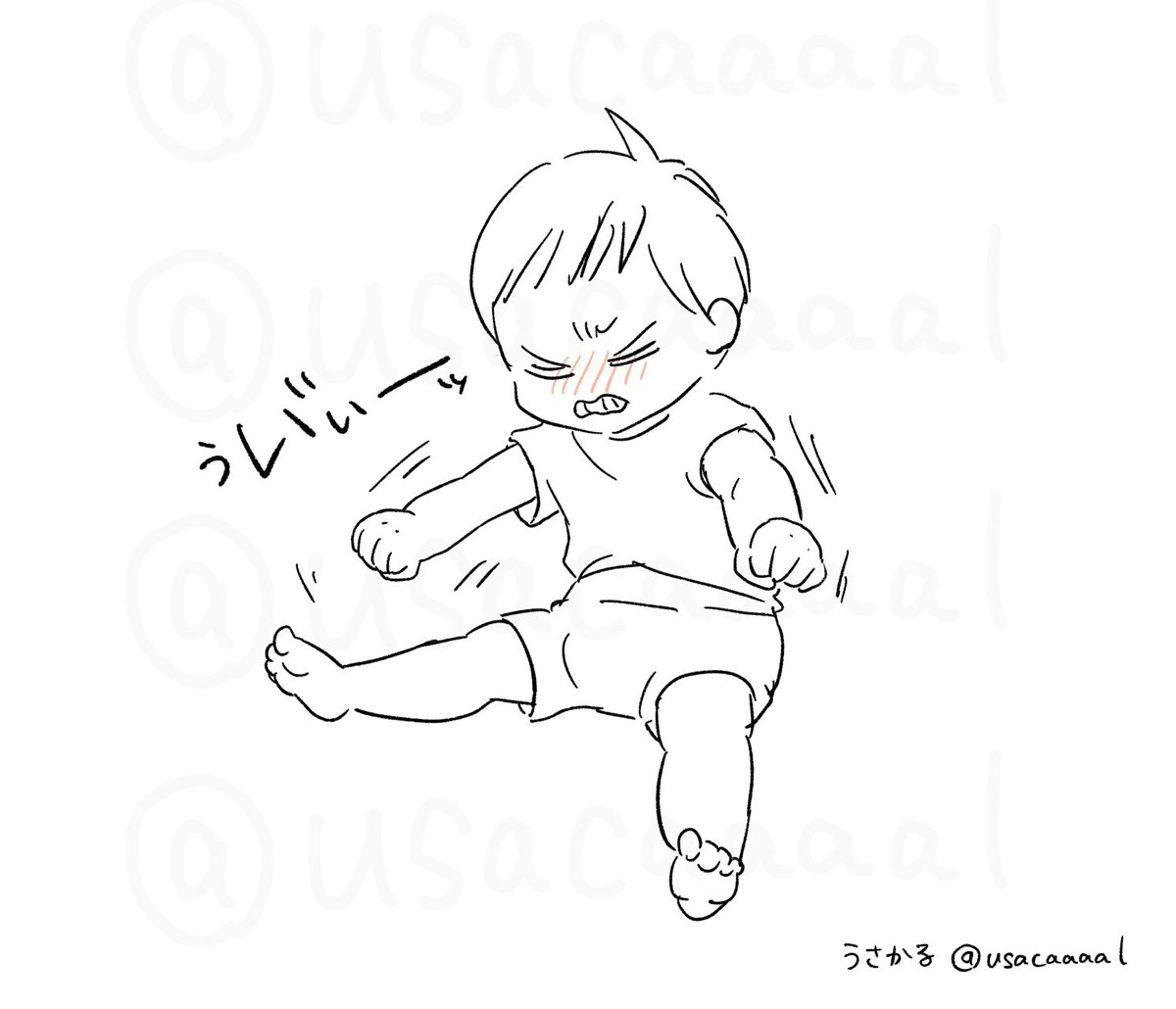 usacaaaal's tweet image. ご飯を前にしたり、哺乳瓶を見るとこうやって拳を握りしめて「はよくれ‼️」アピールをする息子、ここ数日の絵本強化の甲斐あって、絵本を見せても「ぅイ゛ィー‼️o(`皿´)o」ってするようになった😄
こっちがもたつくとずっとゥイゥイとエンジン吹かしてる