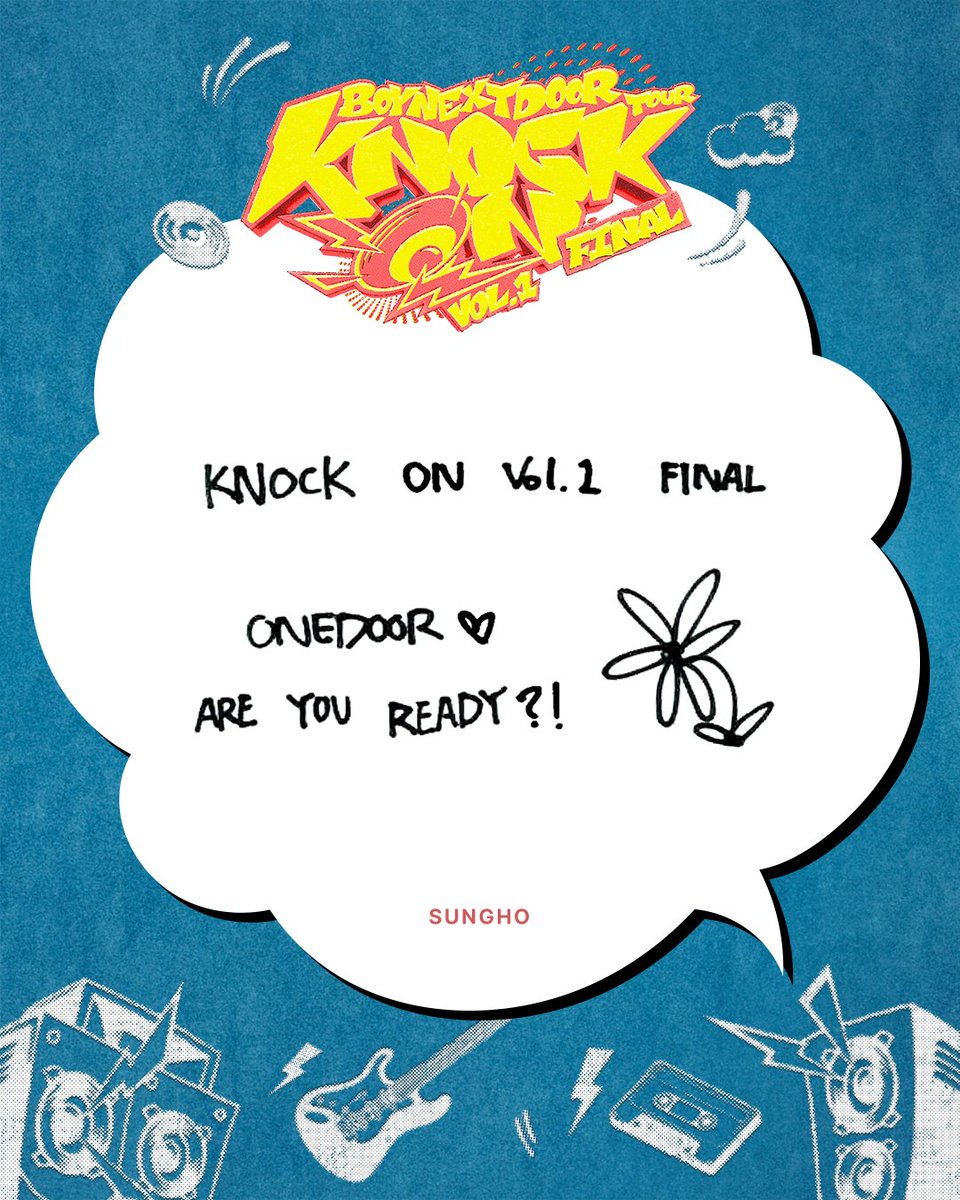 BOYNEXTDOOR_KOZ's tweet image. BOYNEXTDOOR TOUR ‘KNOCK ON Vol.1’ FINAL
Day 1 TODAY!! 🎉💌
📍KSPO DOME
🔗ONLINE LIVE STREAMING
concerts.weverse.io/events/boynext…
#BOYNEXTDOOR #보이넥스트도어 #BND
#KNOCK_ON_Vol_1_FINAL