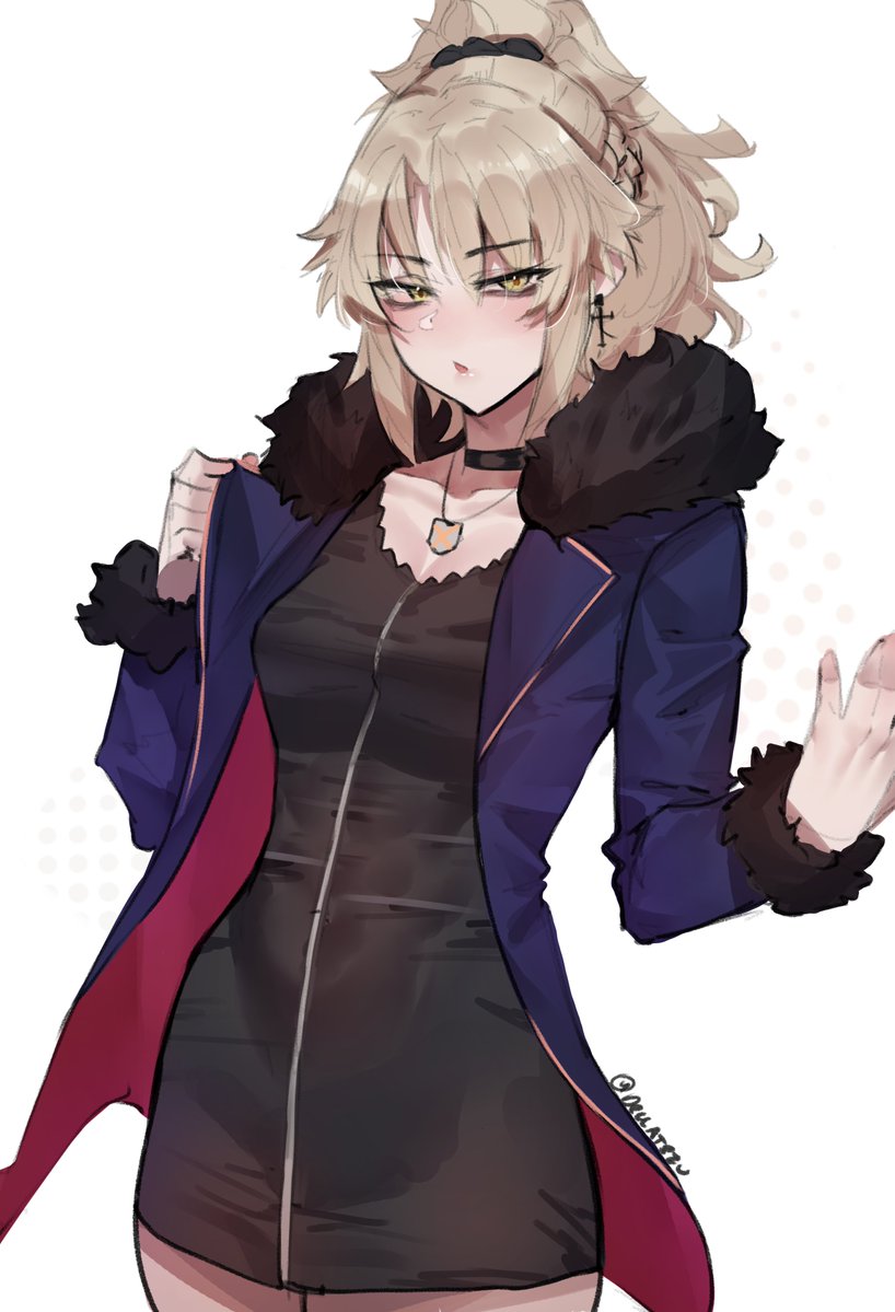 deccatezu's tweet image. Mordred alter Jalter from Mordredtober