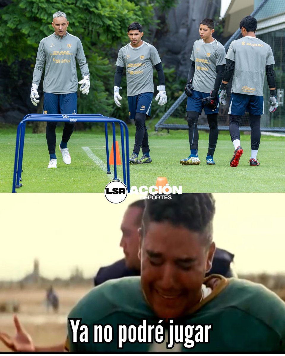 Accion_LSR's tweet image. 👀 Rodrigo Parra al ver a Keylor Navas entrenando con Pumas: