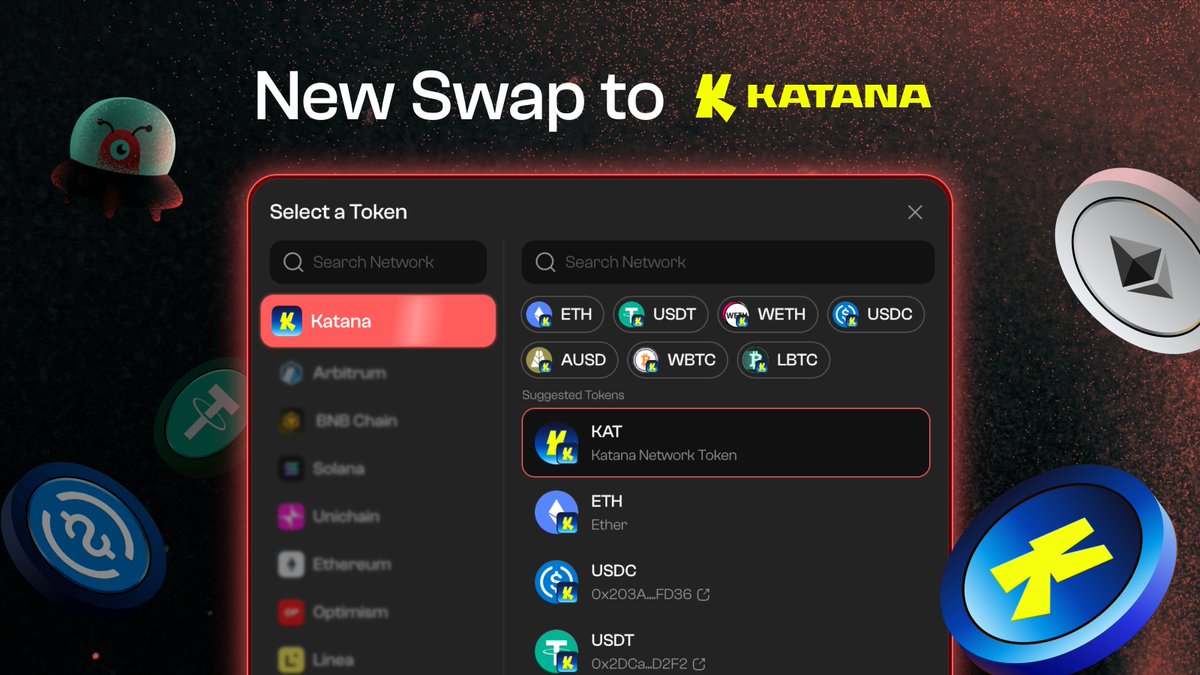 Orbiter_Finance's tweet image. New Swap to Katana on Orbiter.
Bridge from 60 networks to @katana into all tokens on Katana.
Deposit and earn: orbiter.finance/swap/Base/Kata…