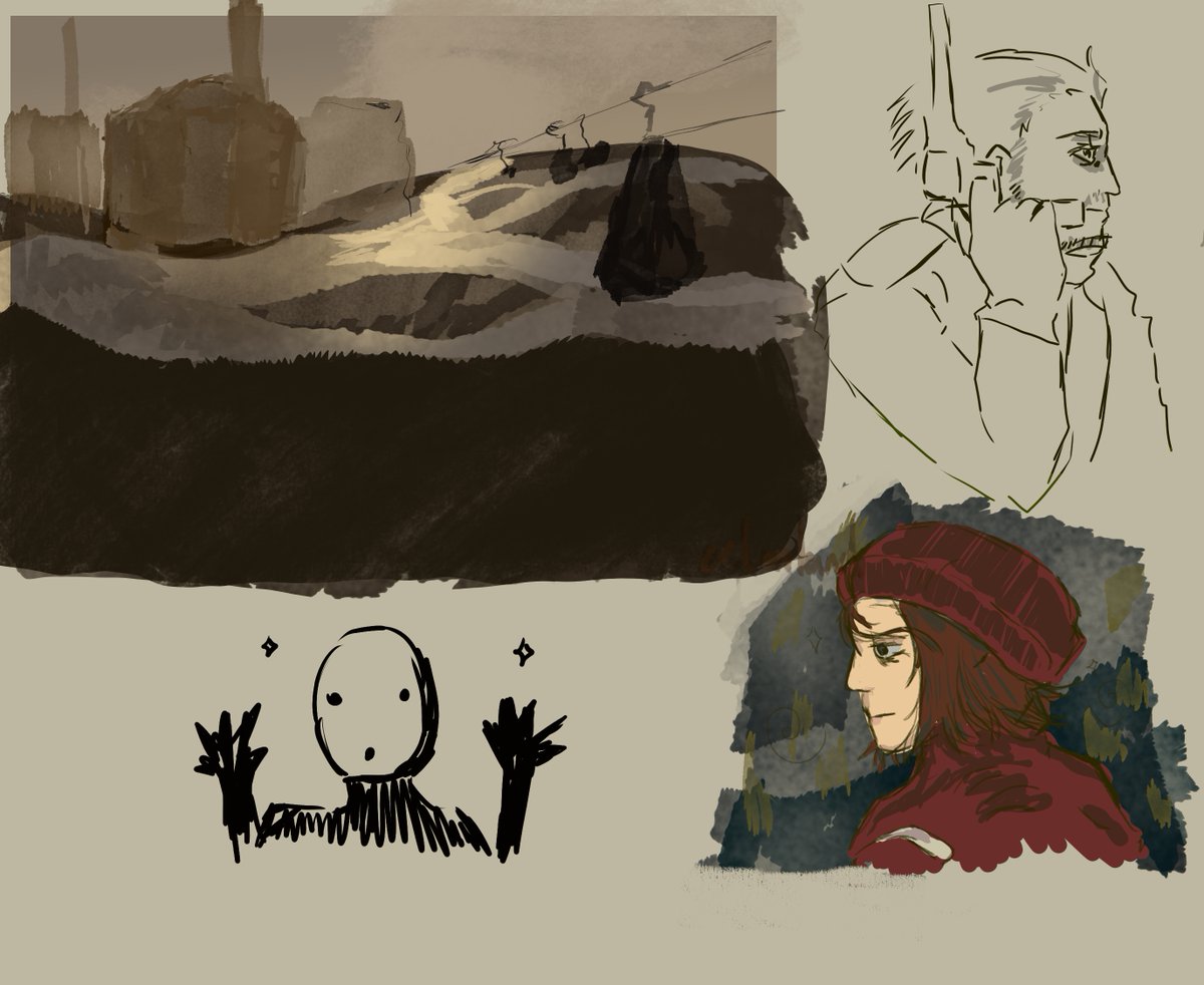 eelonland's tweet image. some patho studies and doodles. just having fun