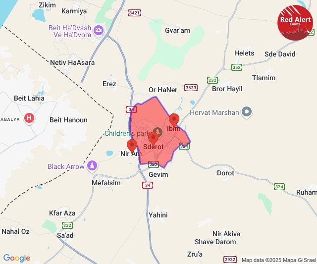 ILRedAlert's tweet image. Rocket Alert [01:28]:

 • Gaza Envelope - Sderot, Ibim