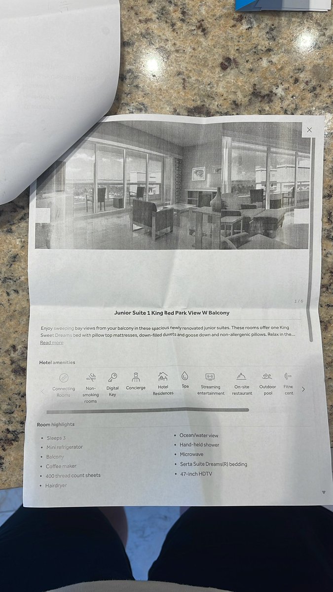 ZHilbert47697's tweet photo. @HiltonHotels @hallmarkchannel Shared there was no mention of construction when I booked the room however the booking said “newly renovated suites” the first room
We were given wasn’t even the room
In the pictures posted online. https://t.co/ak8Py9exvM