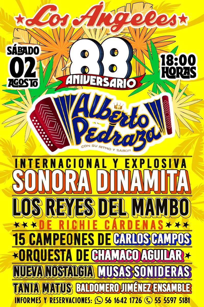 <a href="/LosAngelesSalon/">SalonLosAngelesmx</a> TE INVITA A GOZAR EN VIVO Y A TODO SABOR DE ESTE GRAN CARTEL EL SÁBADO 
NO TE LO PIERDAS !!!