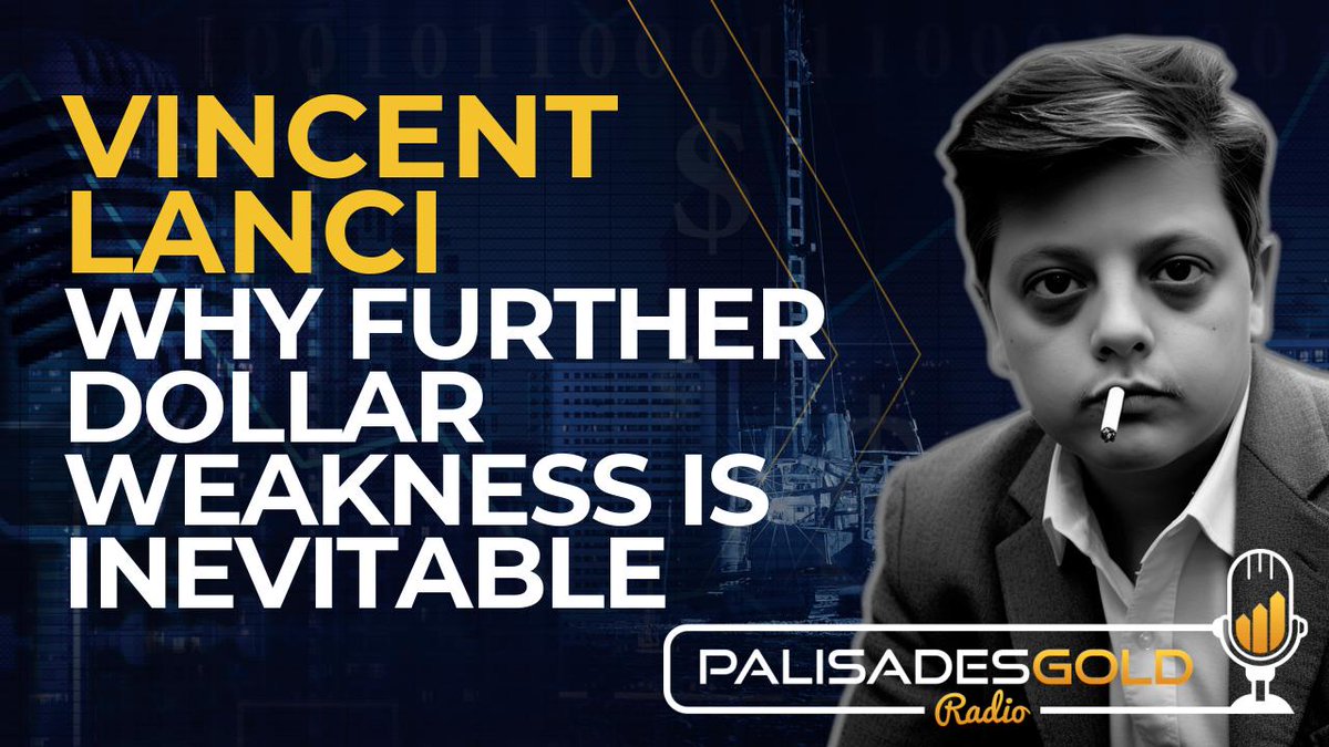 Palisades Gold Radio (@palisadesradio) on Twitter photo Vincent Lanci: Why Further Dollar Weakness is Inevitable
x.com/PalisadesRadio…
<a href="/Sorenthek/">VBL’s Ghost</a> #Geopolitics #globaleconomy #USdollar #Inflation #China #CommodityMarkets #Gold #Silver #Manufacturing #SupplyChains #StableCoins #Mercantilism #Trump #FederalReserve #MonetaryPolicy Vincent Lanci: Why Further Dollar Weakness is Inevitable
x.com/PalisadesRadio…
<a href="/Sorenthek/">VBL’s Ghost</a> #Geopolitics #globaleconomy #USdollar #Inflation #China #CommodityMarkets #Gold #Silver #Manufacturing #SupplyChains #StableCoins #Mercantilism #Trump #FederalReserve #MonetaryPolicy