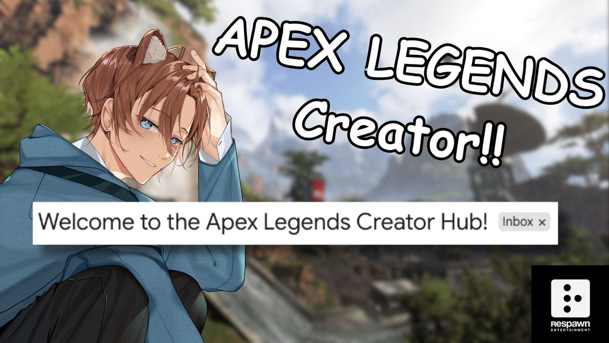 I got accepted into the Apex Legends creator hub 🥳

Been having so much fun with this game over the past months and I can't wait to experience and show upcoming changes and events with everyone!

Thank you <a href="/Respawn/">Respawn</a> and <a href="/PlayApex/">Apex Legends</a> for the opportunity!
