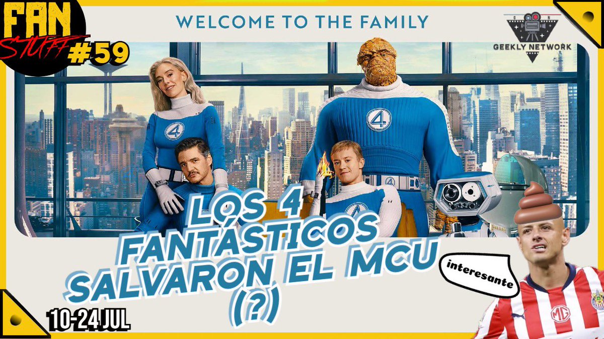 GeeklyNetwork's tweet photo. Hola! Hoy tenemos transmisión de #FanStuff con @ArannaKhal @AuroraBlanket Charlie Laraa y @Kozner nos darán sus impresiones sobre #Los4Fantásticos el triste y mítico adiós de Ozzy y otras notas 💩 pero que deben hablarse
9 pm 🇲🇽
https://t.co/DykKDIjg66 https://t.co/2AbBORV1a1