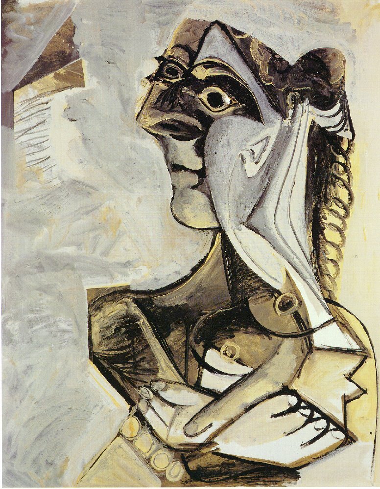 Woman with braid, 1971 #artbots #picasso