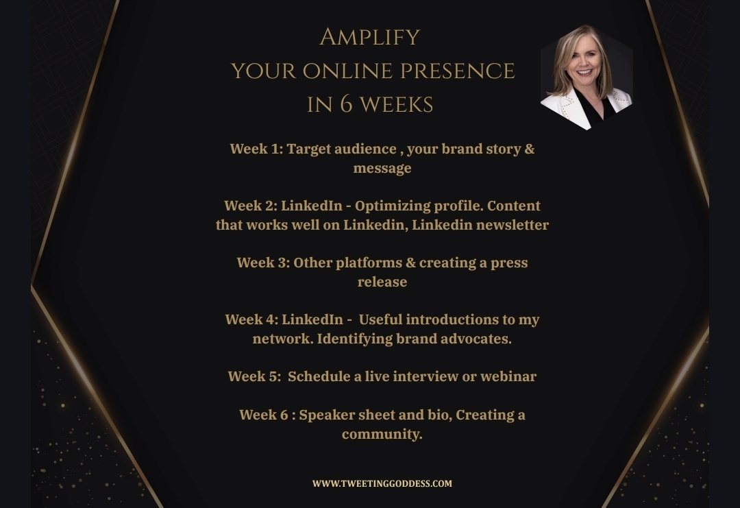 Tweetinggoddess's tweet image. If you're an expert in your niche and you're ready to become the 'Go To' expert who gets those valuable opportunities, you might like my 6 week program!
Amplify your online presence in 6 weeks!
Fill in my form to see if you’re ready
docs.google.com/forms/d/e/1FAI…