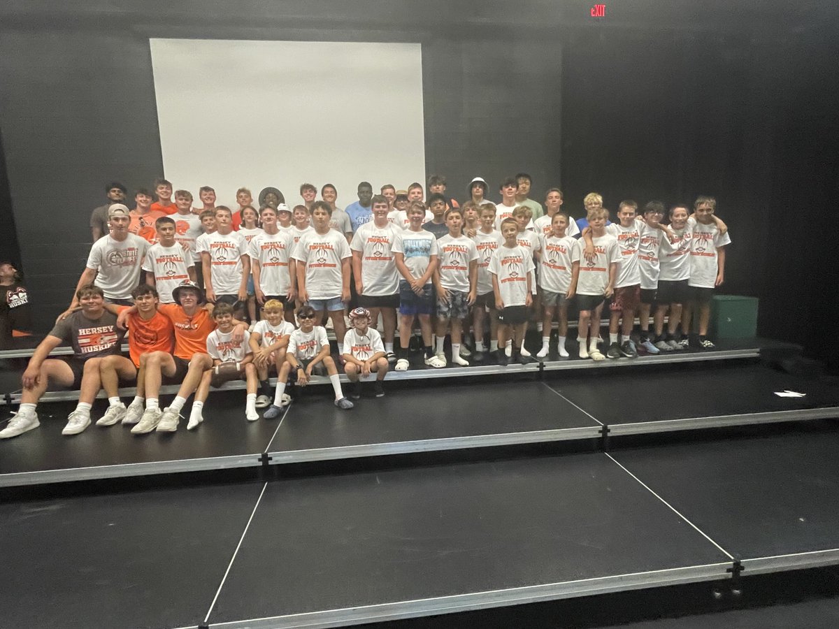 We had a great two weeks with our future ⁦<a href="/Hersey_Football/">Hersey Football</a>⁩ Dawgs!  Learned about our culture, our history, and of course, our passion for football.  The future is bright!!!  Go Huskies🦴