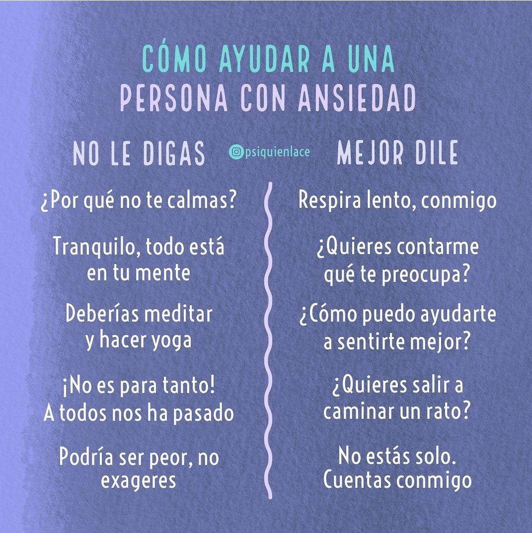 jess_2406's tweet image. A veces las personas con la intención de ayudar pueden hacer sentir peor a una persona que sufre de alguna enfermedad mental
Para evitar eso hay que informarse sobre qué hacer, qué no, qué decir, qué no..
Hay que dejar de estigmatizar las enfermedades mentales y comunicar mas 💪🏻