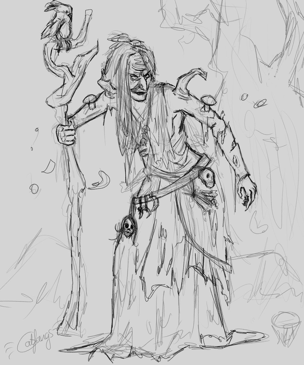 #artist #fantasy #forest #witch #dndart 

Sketch of a Forest Witch

hide your children! 🫣
I’m selling sketches!
day 1/7 to showcase them!
each sketch will be available for 10 EUR
next one up tomorrow ✌️