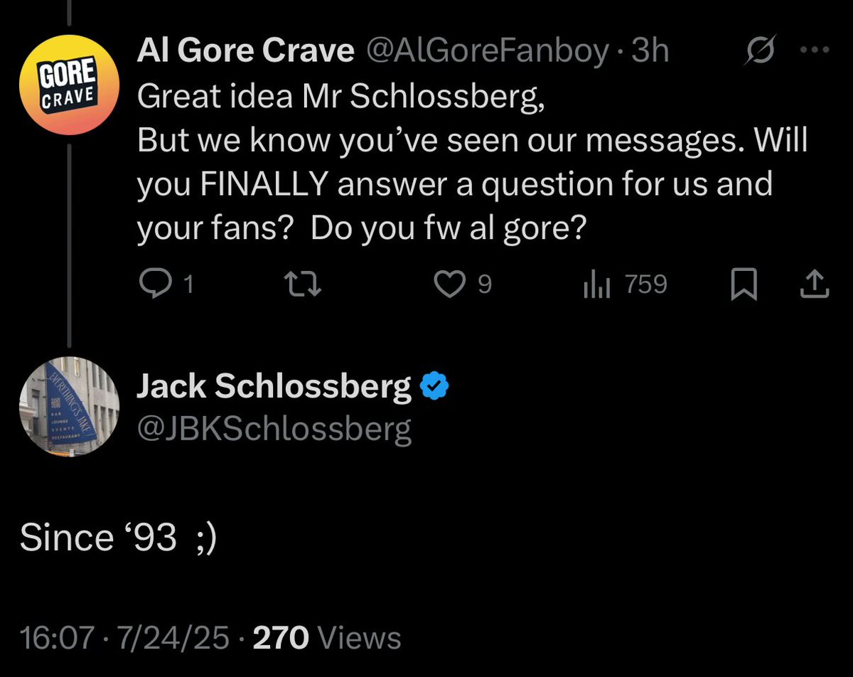 AlGoreFanboy's tweet image. JFKs grandson and future god king of America @JBKSchlossberg has officially endorsed Al Gore!