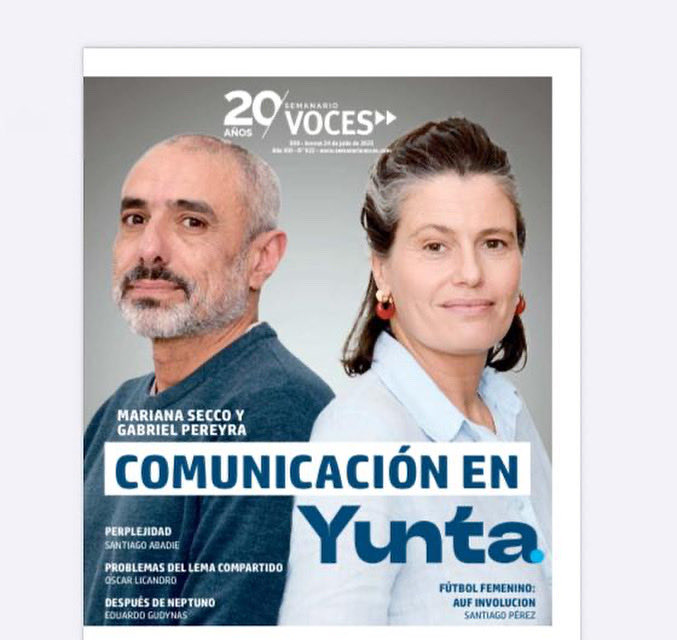 Gabrielhpereyra's tweet image. Gracias @AlfredoGarcia09 por la nota junto @marianasecco . Los invitamos a que nos sigan y se suscriban a @YuntaUy