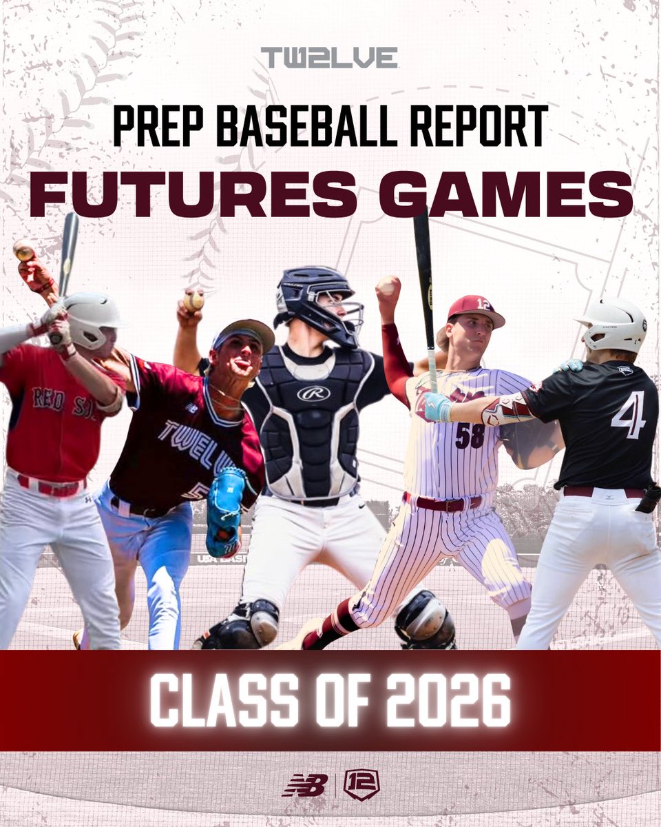 TwelveBaseball's tweet image. Big-time stage. Big-time talent. 💪⚾️
Our class of 2026 is showing out at the PBR Futures Games — one of the most elite invite-only events in the country. 💥
We’re proud of our boys representing the Twelve!
Class of 2026:
Tanner Drda
Daylen Foor
Tyler Ramos
Braddock Raven…