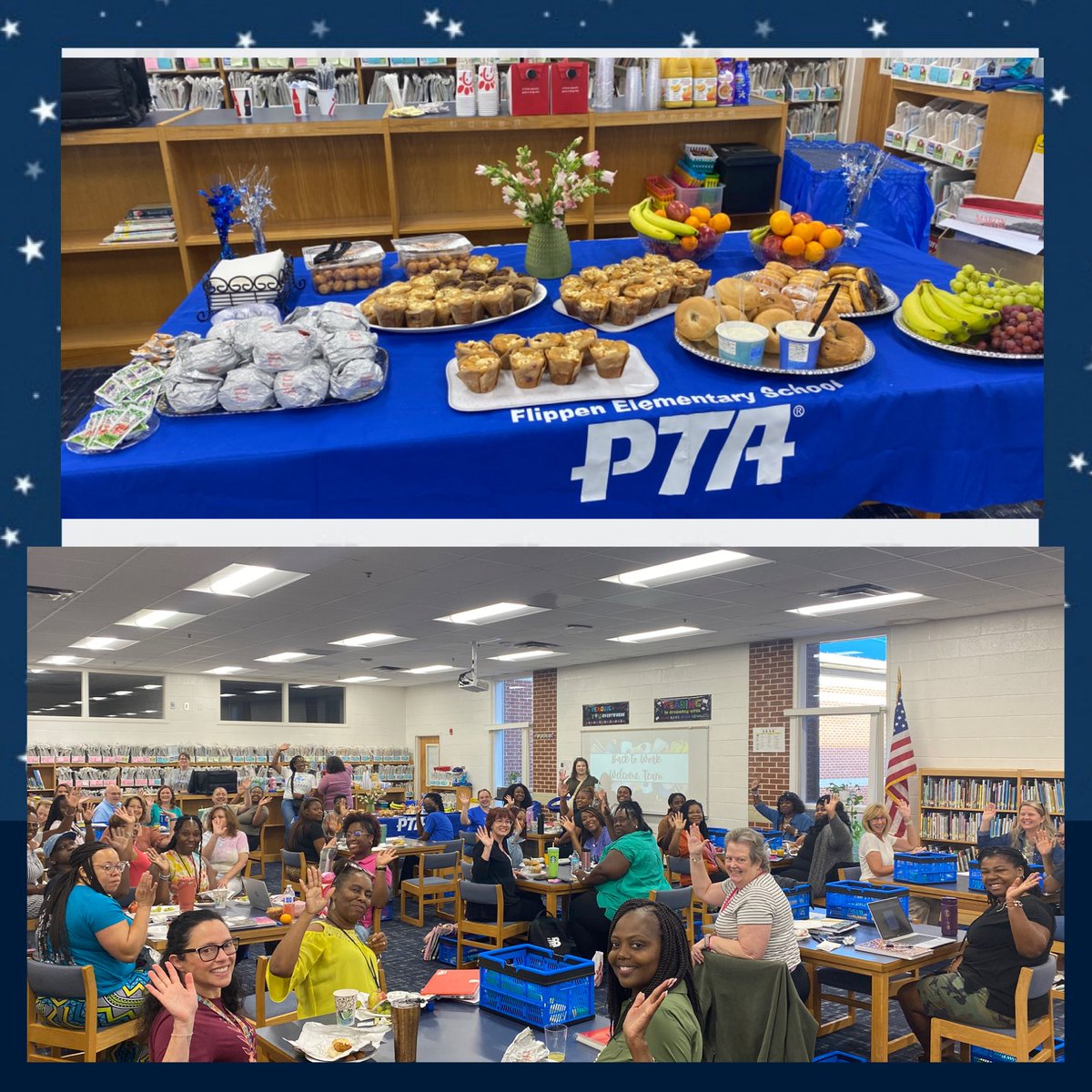 Victoria Grubbs (@vgrubbsap) on Twitter photo A fabulous day <a href="/FLE_HCS/">Flippen Elementary</a>. Special appreciation to Councilman Elton Alexander <a href="/stockbridgecity/">City of Stockbridge</a> for the supportive and inspiring message to our staff. And to Flippen PTA, WOW, breakfast was amazing and plentiful! A Great Start! <a href="/HenryCountyBOE/">Henry County Schools</a> <a href="/kvt_11_3/">Kevin Van Tone</a> <a href="/DrKeshaJones1/">Dr. Kesha L. Jones</a> <a href="/KrystalShaw9/">Krystal Shaw</a> A fabulous day <a href="/FLE_HCS/">Flippen Elementary</a>. Special appreciation to Councilman Elton Alexander <a href="/stockbridgecity/">City of Stockbridge</a> for the supportive and inspiring message to our staff. And to Flippen PTA, WOW, breakfast was amazing and plentiful! A Great Start! <a href="/HenryCountyBOE/">Henry County Schools</a> <a href="/kvt_11_3/">Kevin Van Tone</a> <a href="/DrKeshaJones1/">Dr. Kesha L. Jones</a> <a href="/KrystalShaw9/">Krystal Shaw</a>