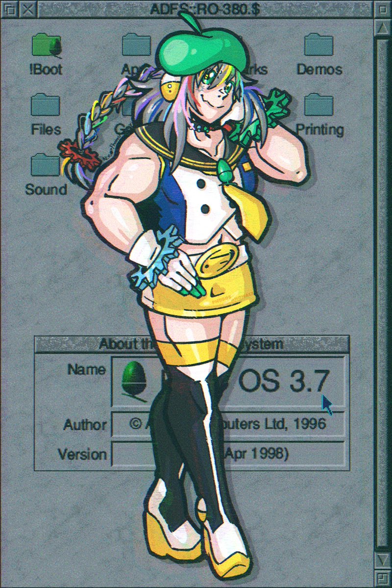 Phobos__Anomaly's tweet image. ACORN IDOL βοΈ PHOEBE FENCAM
Went back and forth on some of these design elements, but I'm pretty happy with where I landed! Phoebe was an old mascot I briefly helmed, and is intended to be a gijinka of the Acorn Phoebe PC π₯οΈ
#anomalyocs #originalcharacter #oc