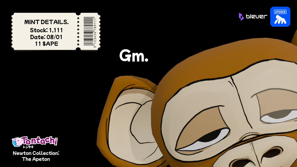 We are pleased to announce our collaboration with <a href="/tontachiAR/">Tontachi</a> 
🔥Supply 1111
🔥Price 11ape
🔥Date Tpa 
To participate:
🔥Follow <a href="/Our_NFTS1/">Our NFTS</a>- <a href="/FireNfts1/">Fire Nfts</a> - <a href="/tontachiAR/">Tontachi</a> - <a href="/Danko_ho/">Danko🍌𖤍</a> - <a href="/Sneaksngeekz/">Sneaksngeekz</a>
🔥Like &amp; retweet post
🔥Tag 3 real 
🔥Drob your wallet