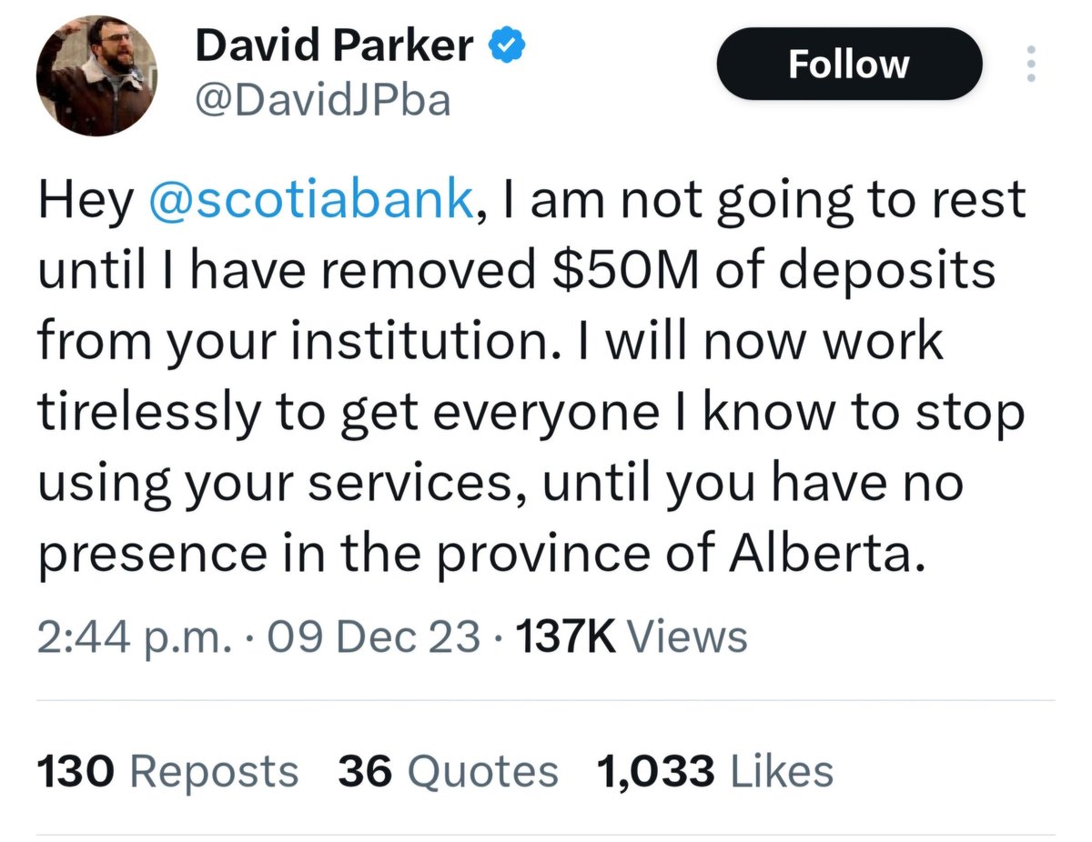 MimiProbably's tweet image. Remembering another time @DavidJPba and the other Rage Baiters in the UCP brought another major bank to its knees. 🤣😂 #ThrowbackThursday