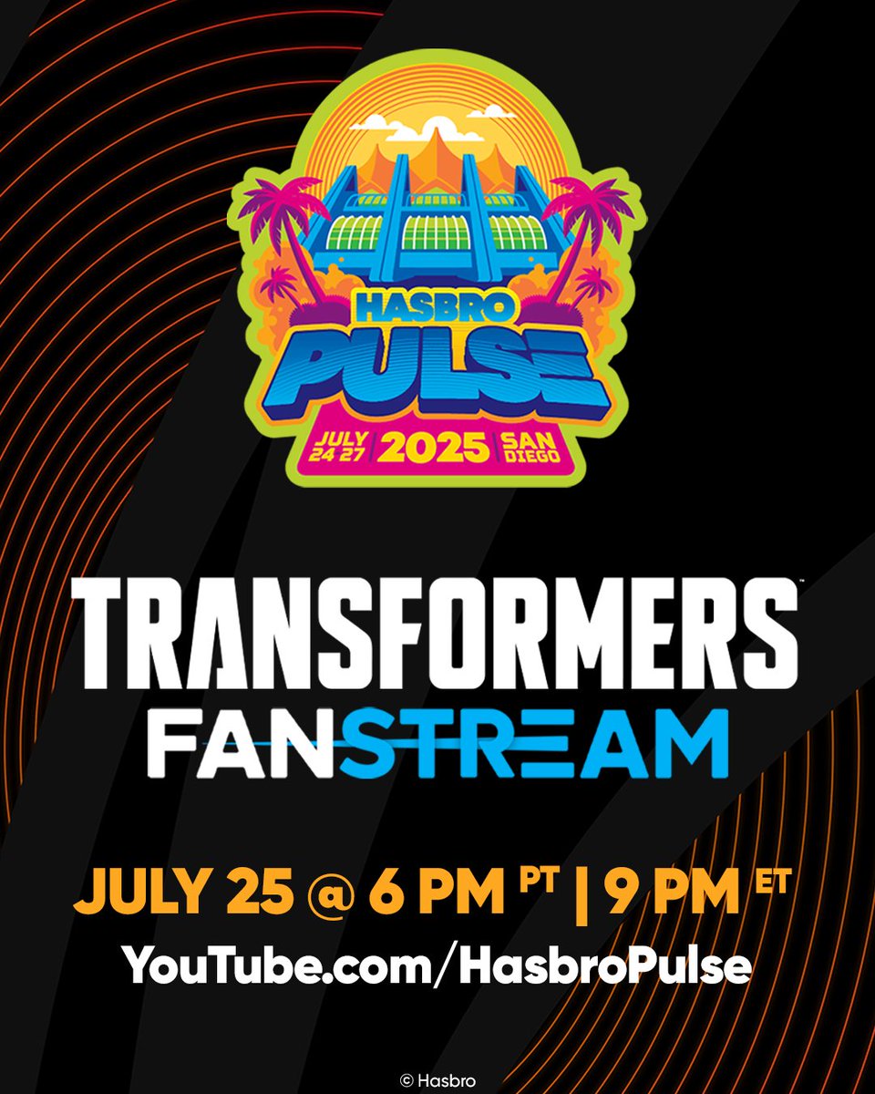 HasbroPulse's tweet image. Missing the #SDCC panels? We got you.
All the biggest reveals are coming your way on the #HasbroPulse YT channel from our #Fanstream Studio at #SDCC. Check the line-up below!
🟢 G.I. Joe - 11AM PT
🔴 Marvel Legends - 12:30PM PT
⚪ Star Wars - 3PM PT
🟠 Transformers - 6PM PT