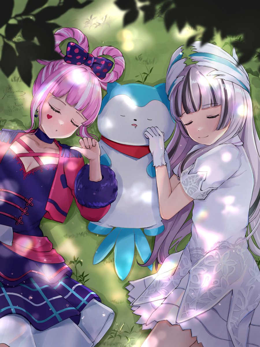 【リメイク】オルテンシア&amp;ヴェイル
Hortensia &amp; Veyle
この2人仲良くなってほしい！
I drew this while hoping they could one day be close enough to nap together.✨

#FEエンゲージ　#FireEmblemEngage  #FEfanart