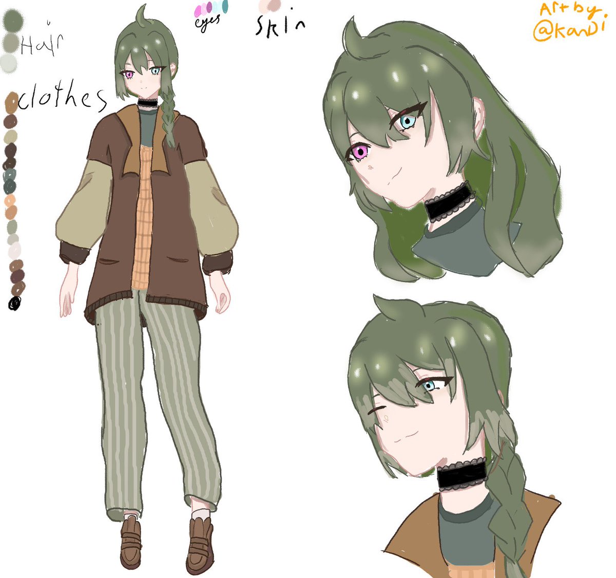 Reference sheet commission for <a href="/CameronSticks/">Cameron</a>. This was my first commission ever and I’m very happy about it!