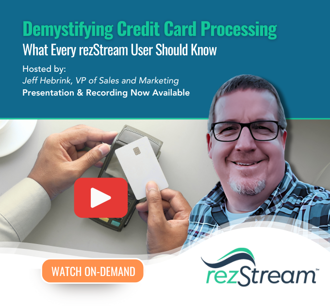 RezStream's tweet image. Missed the live webinar? 🎥
Watch the replay: "Demystifying Credit Card Processing" with Jeff Hebrink.

Learn about integrated payments, payment links, EMV terminals &amp;amp; more.
💡 Save time + cut costs:
▶️ hubs.ly/Q03yQMtY0
#rezStream