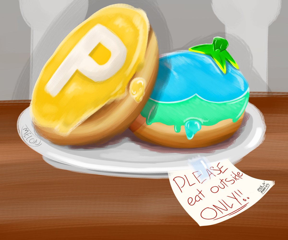 Here at the Milk n' Mookies bakery, we do sell some special donuts!

But... PLEASE read the sign... It's now there for a reason...
