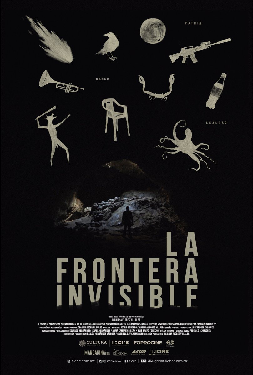 #Estreno 🎬

“No somos humanos, somos militares” señala la consigna de adiestramiento militar documentada en LA FRONTERA INVISIBLE (Mariana Flores Villalba, México, 2022), una cinta que reflexiona sobre la violencia, el crimen organizado y la condición humana. 🪖📽️

Disponible en