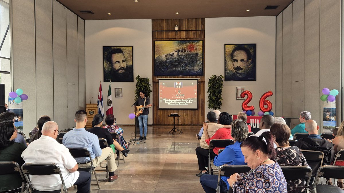 MarcosRguezC's tweet image. Celebramos hoy en @EmbaCuMex acto por el Día de la Rebeldía Nacional.

Reafirmamos compromiso con la Revolución y voluntad de continuar aportando, desde nuestra trinchera, a la construcción del socialismo.

#UnidosXCuba
#CubaEstáFirme