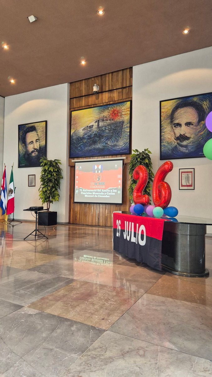 MarcosRguezC's tweet image. Celebramos hoy en @EmbaCuMex acto por el Día de la Rebeldía Nacional.

Reafirmamos compromiso con la Revolución y voluntad de continuar aportando, desde nuestra trinchera, a la construcción del socialismo.

#UnidosXCuba
#CubaEstáFirme