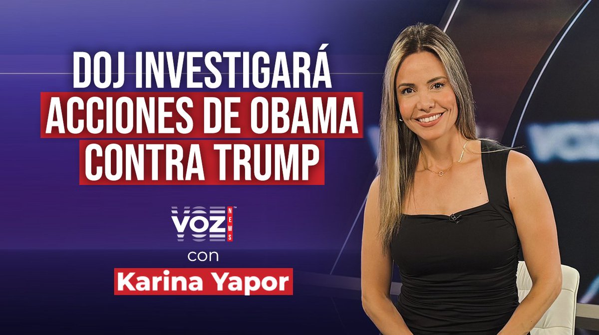 VOZ (@vozmediausa) on Twitter photo VOZ NEWS | DOJ investigará acciones de Obama en farsa narrativa de la colusión rusa
👉 youtube.com/watch?v=_tQvNc…
Sintoniza VOZ News con <a href="/yaporkarina/">Karina Yapor</a> en nuestro canal de Youtube de lunes a viernes a partir de las 7 PM CT / 8 PM EST
¡Suscríbete y activa las notificaciones! VOZ NEWS | DOJ investigará acciones de Obama en farsa narrativa de la colusión rusa
👉 youtube.com/watch?v=_tQvNc…
Sintoniza VOZ News con <a href="/yaporkarina/">Karina Yapor</a> en nuestro canal de Youtube de lunes a viernes a partir de las 7 PM CT / 8 PM EST
¡Suscríbete y activa las notificaciones!
