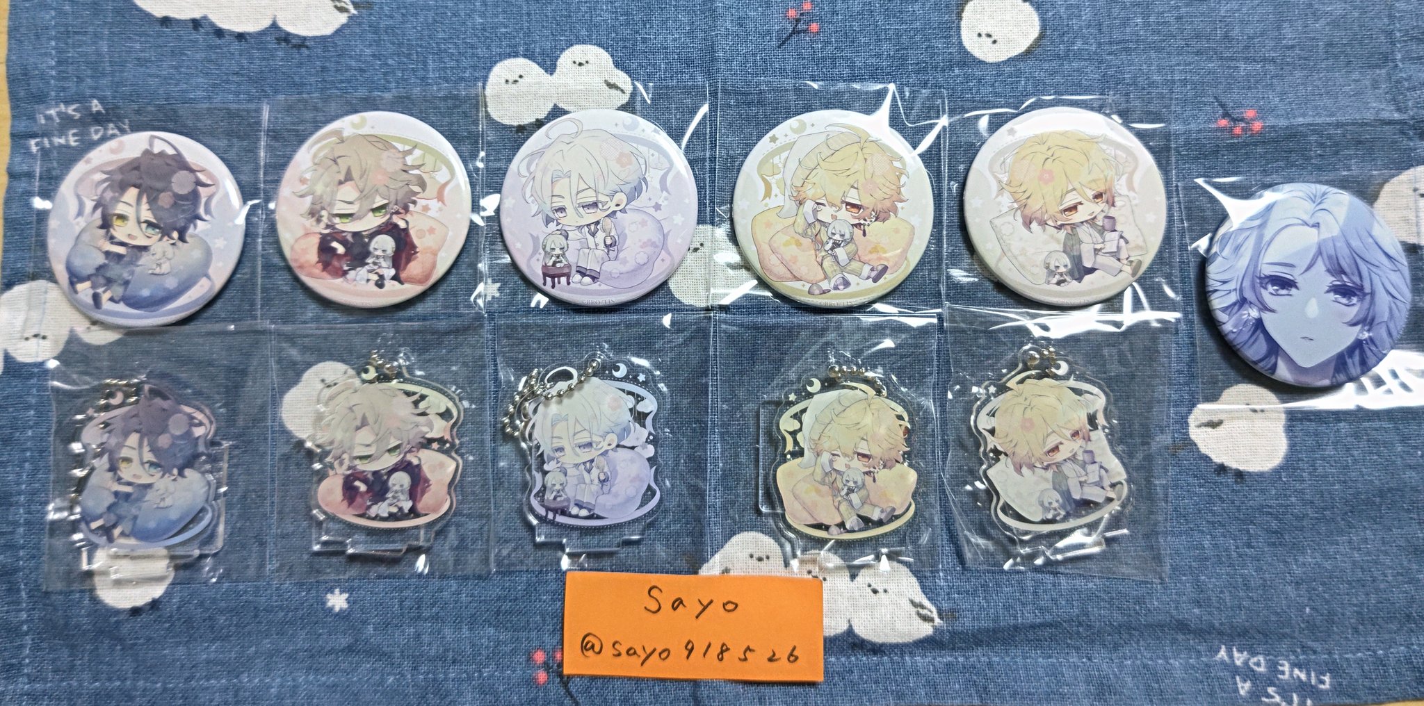 缶バッジ　矢代　淡雪　依　石蕗　泡沫のユークロニア　trail HMV 泡沫のユークロニア -trail- hmv セット ブロマイド 缶バッジ