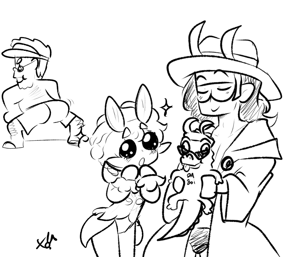 XObunny04's tweet image. Quick and sloppy doodle of what happened to me in Marvel Rivals a few days ago.

This Loki was the best, understanding the assignment. They were also sweet protecting me the entire match.