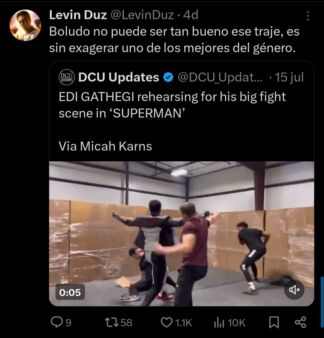 LevinDuz's tweet image. Nunca clavé tantos hit tuits seguidos como en las últimas dos semanas, y la mayoría son relacionados a Superman.