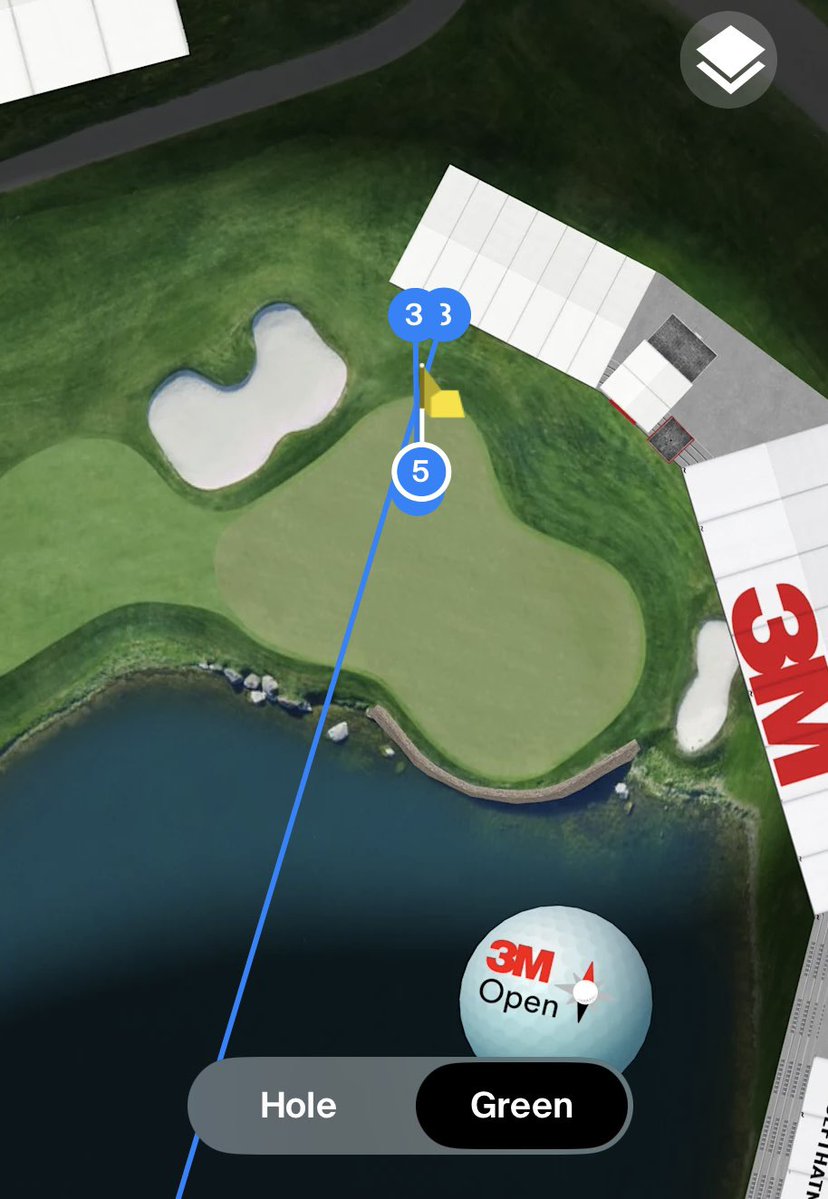 strosh33's tweet image. Quite the contrast to The Open last week.
“Oh, you roasted one 30 yards over the flag? Here is a free drop, just place it next to the green in the nice grass”.
Chips it to a foot, broadcast - “what a magnificent up and down”
☠️🤮