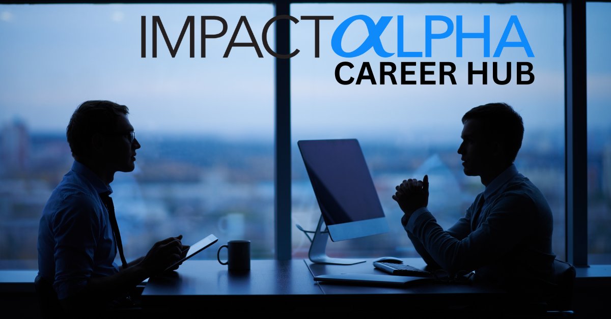 ImpactAlpha's tweet image. Global real estate investment firm @Hines seeks a global sustainability reporting analyst.
Search other #jobs and #internships at the #ImpactAlpha Career Hub.
hubs.li/Q03yGwQd0
