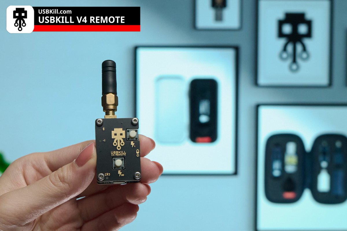 USBKill's tweet image. 🚀 Take control from a distance with USBKill Remote! Full command up to 100 meters. Long-range, high impact. 🎮🌐 l.usbkill.com/Q9ErI 
#USBKill #usbkillv4 #usbkiller #pentesting #infosec #hacking #security #DeviceTesting