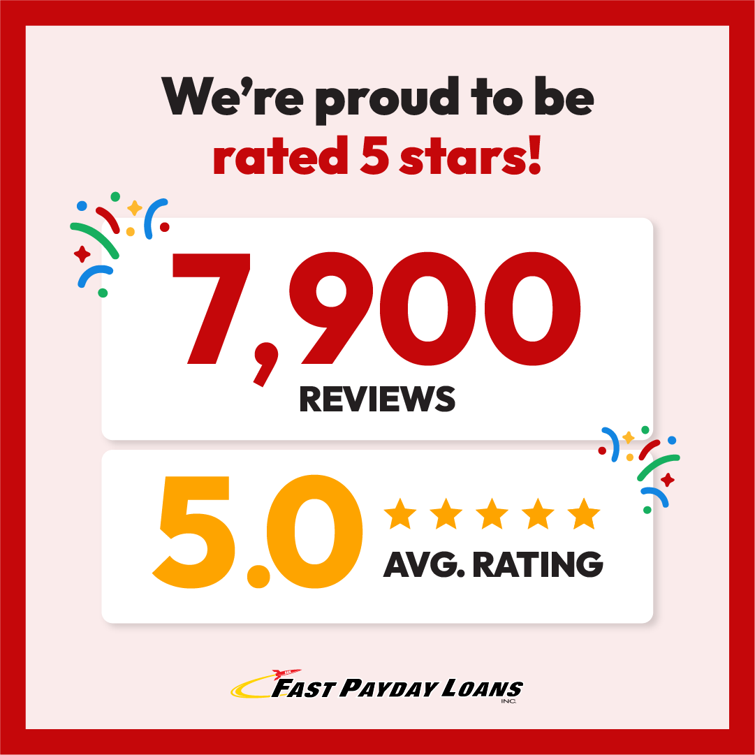 At Fast Payday Loans, Inc. of Florida, we're proud to have over 7,900 reviews with an average rating of 5-stars! ⭐  We provide fast payday loans when you need financial help. 💸 

Visit our website today! ➡️ FastPaydayLoansFloridaInc.com 

#PaydayLoans #FastLoans #FastPaydayLoansFL