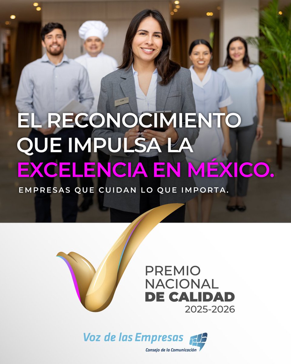 ¿Sabías que el Premio Nacional de Calidad es la más importante distinción empresarial del país? 🏢

Tu empresa o institución puede ser parte, ¡Inscríbela!

Conoce más: vozdelasempresas.org/pnc/
#EmpresasTrabajandoXTi #PremioNacionalDeCalidad
<a href="/premiocalidad/">Instituto para el Fomento a la Calidad</a>