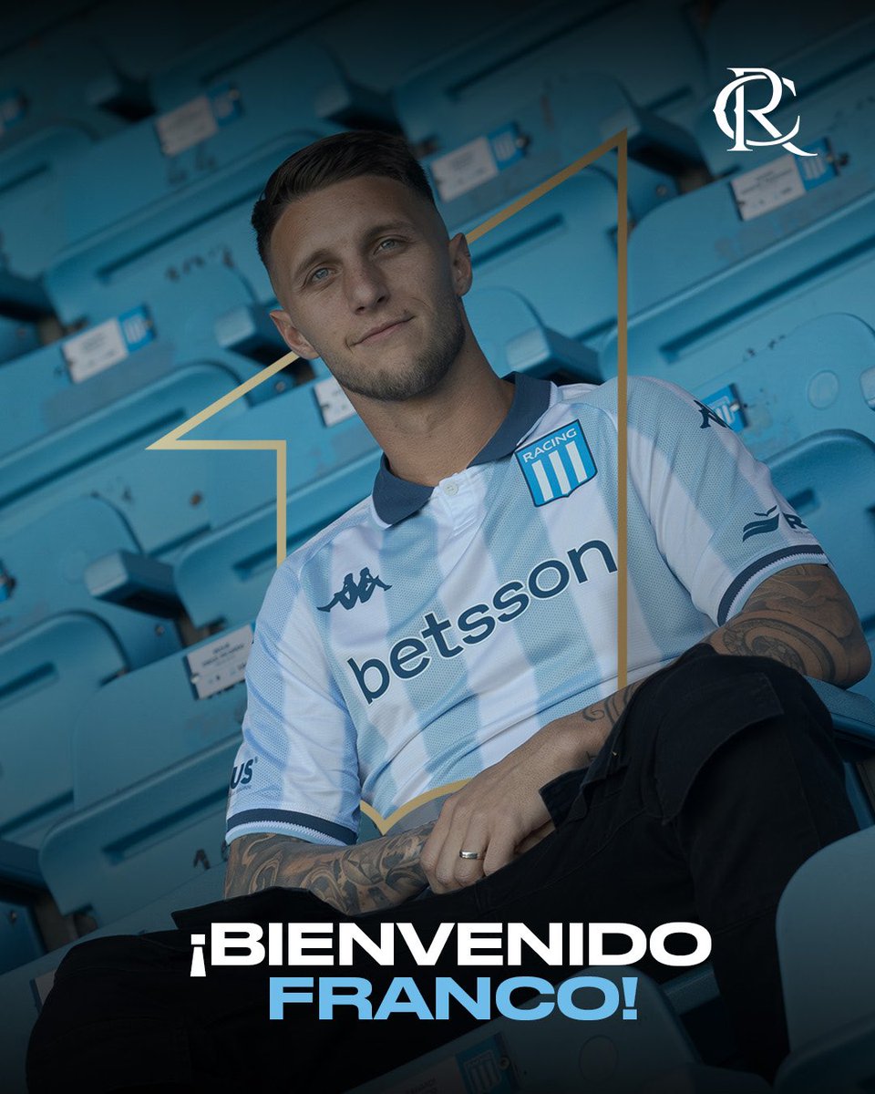 RacingClub's tweet image. 𝗣𝗔𝗥𝗗𝗢 ✅
Franco Pardo es jugador del Primer Grande. Racing acordó con Unión la compra de la totalidad del pase del defensor central. que ya firmó su contrato con el club hasta diciembre de 2028.
¡Bienvenido a La Academia! 🩵👊🏻