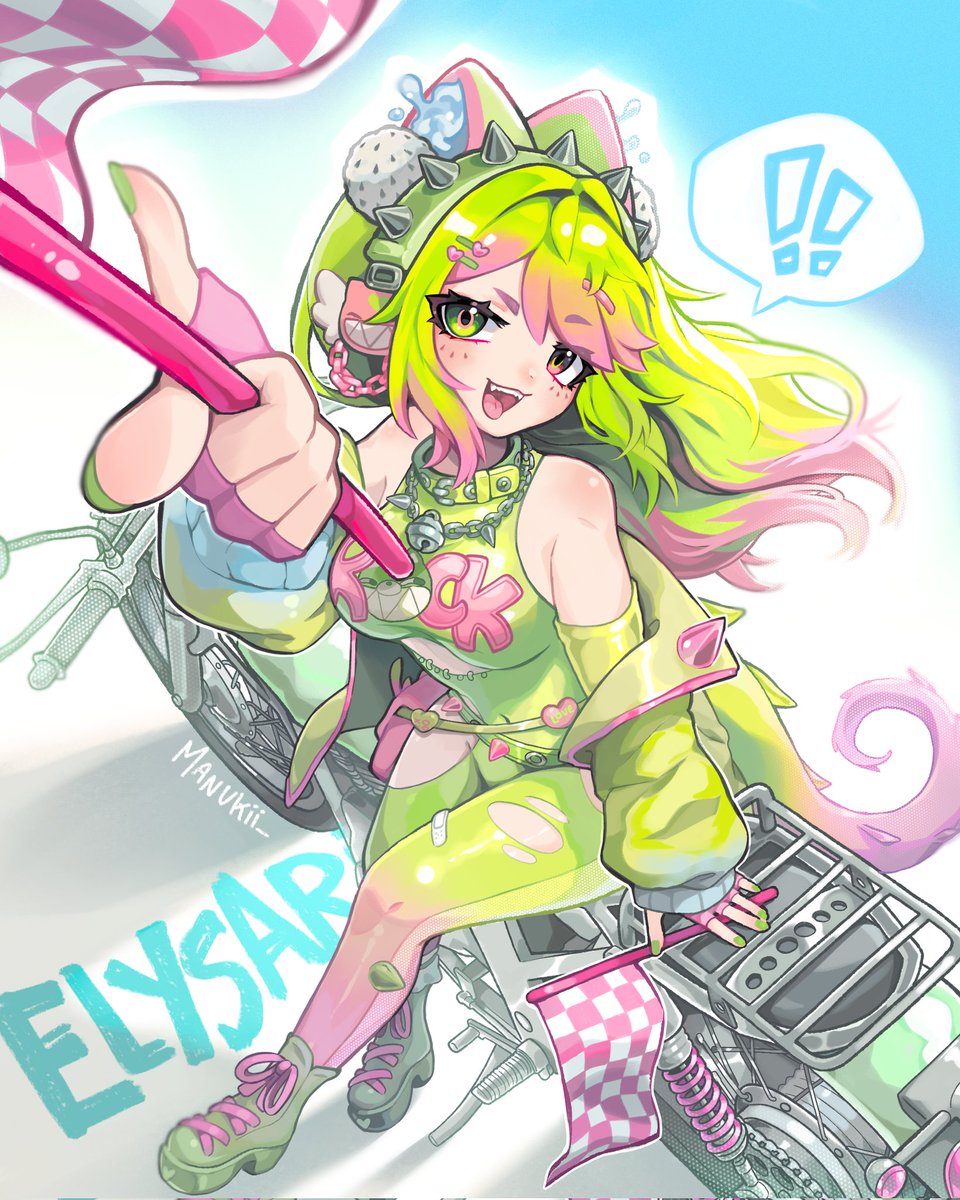 elysariVT's tweet image. Still so so obsessed with this piece by the amazing @/manukii_ 💚😭