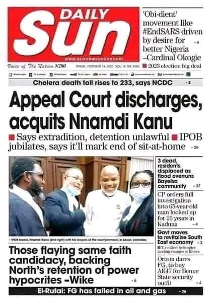 Today is Friday, July 25, 2025. It is 1015 days, today, since Mazi Nnamdi Kanu defeated Nigeria in her court. Mazi Nnamdi Kanu Is Still Being Held Illegally.

Pass it on!

#ExtraOrdinaryRenditionIsCriminal 
#FreeMaziNnamdiKanu
#BiafraReferendum
I Stand With <a href="/real_IpobDOS/">Directorate Of State (DOS)</a>✊🏾