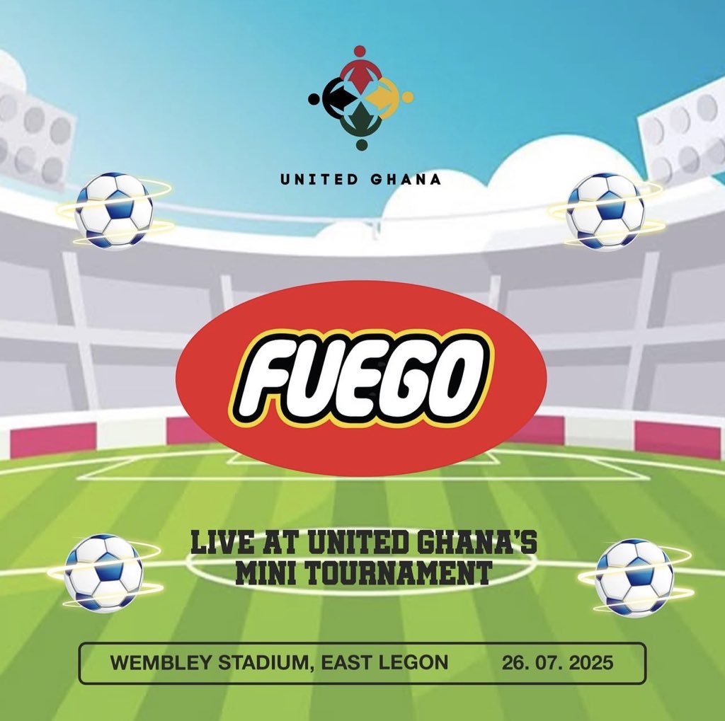 hyperactive (@hyperactive_gh) on Twitter photo 🇬🇭⚽️ UNITED GHANA FOOTBALL TOURNAMENT | This Saturday 26th July @ East Legon Wembley Park!
14 Brands, 1 Vision 🖤 <a href="/fuegoxstore/">fuegoclubstore</a> tapped in.
#UnitedGhana #VLSD 🇬🇭⚽️ UNITED GHANA FOOTBALL TOURNAMENT | This Saturday 26th July @ East Legon Wembley Park!
14 Brands, 1 Vision 🖤 <a href="/fuegoxstore/">fuegoclubstore</a> tapped in.
#UnitedGhana #VLSD