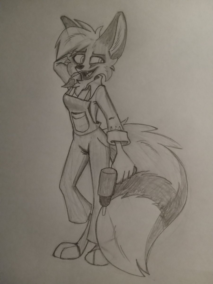 FluffyFluff_1's tweet image. Technician Fox